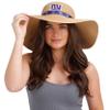 New York Giants NFL Womens Wordmark Beach Straw Hat view 3