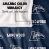 Longwood University Lancers Blanket, 36"x58" Logo Pattern, Silky Touch Super Soft Throw view 4