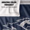 Longwood University Lancers Blanket, 50"X60", Primary Logo Stripes, Silky Touch Super Soft Throw view 4
