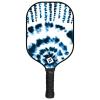Most Popular! F2 Sports Graphite Blue Tie Dye Pickleball Paddle | USA Pickleball Approved Racket| Textured for Max Spin | 14mm core for Power | Cute Pickleball Paddle for Beginners or Pros view 1