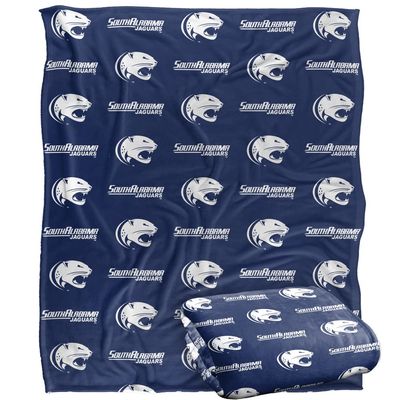 University of South Alabama Jaguars Blanket, 50"X60", Logo Pattern, Silky Touch Super Soft Throw