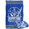 Hampton University Pirates Blanket, 36"x58" Primary Logo Stripes, Silky Touch Super Soft Throw view 1