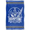 Hampton University Pirates Blanket, 36"x58" Primary Logo Stripes, Silky Touch Super Soft Throw view 2