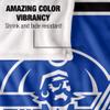 Hampton University Pirates Blanket, 36"x58" Primary Logo Stripes, Silky Touch Super Soft Throw view 4