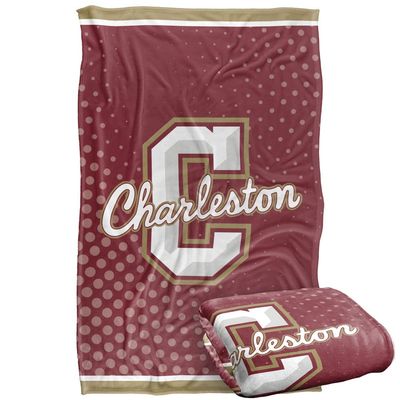 College of Charleston Cougars Blanket, 36"x58" Logo Dots, Silky Touch Super Soft Throw