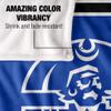 Hampton University Pirates Blanket, 50"X60", Primary Logo Stripes, Silky Touch Super Soft Throw view 4