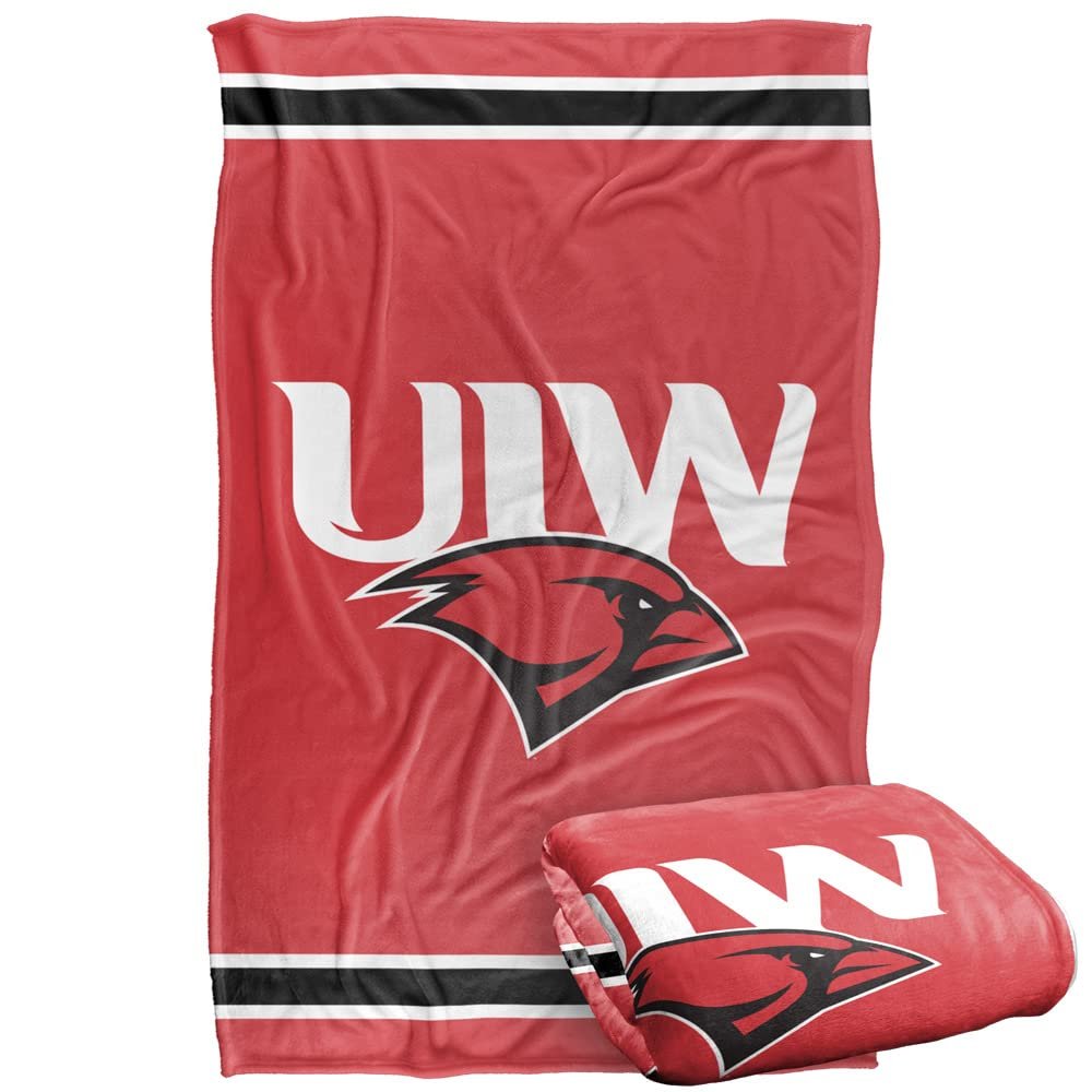 University of The Incarnate Word Bulldogs Blanket, 36"x58" Primary Logo Stripes, Silky Touch Super Soft Throw