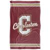 College of Charleston Cougars Blanket, 36"x58" Primary Logo Stripes, Silky Touch Super Soft Throw view 2