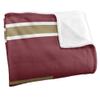 College of Charleston Cougars Blanket, 36"x58" Primary Logo Stripes, Silky Touch Super Soft Throw view 3