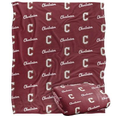 College of Charleston Cougars Blanket, 50"X60", Logo Pattern, Silky Touch Super Soft Throw