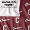 College of Charleston Cougars Blanket, 50"X60", Logo Pattern, Silky Touch Super Soft Throw view 4