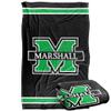Marshall University The Heard Blanket, 36"x58" Primary Logo Stripes, Silky Touch Super Soft Throw view 1