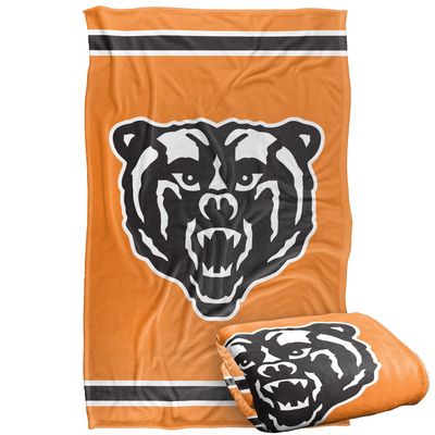 Mercer University Bears Blanket, 36"x58" Primary Logo Stripes, Silky Touch Super Soft Throw