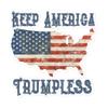 Keep America Trumpless Sticker Pro Democrat Sticker view 1