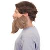 HPO Adult Men's Giant Brown Twisted Wizard Champion Mustache and Beard, Synthetic Fiber view 3