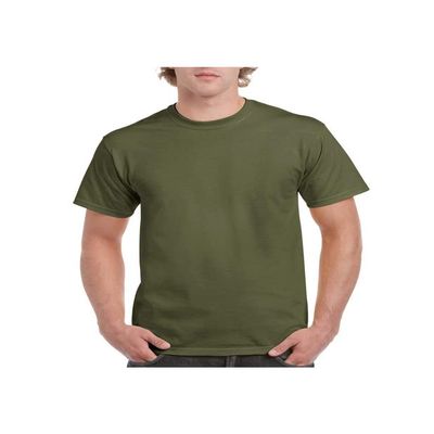 Gildan Blank T-Shirt, (G5000). Military Green