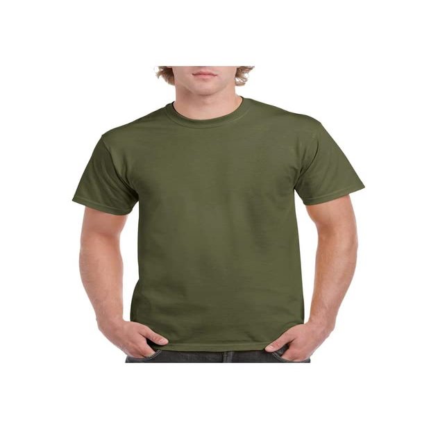 Gildan Blank T-Shirt, (G5000). Military Green