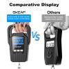 Digital Fish Scale Hanging Scale Fishing Scale, SKEAP 110lb/50kg Luggage Scale,Fish Weighing Scale, Upgrade Large Handle & Backlit LCD Display, Black,Fishing Gifts for Men,Black view 3