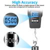 Digital Fish Scale Hanging Scale Fishing Scale, SKEAP 110lb/50kg Luggage Scale,Fish Weighing Scale, Upgrade Large Handle & Backlit LCD Display, Black,Fishing Gifts for Men,Black view 4