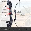 Furqery 52" Bow and Arrow Set for Adults, Archery Recurve Bows Beginner Right & Left Handed, Takedown Recurve Bow with 12 Carbon Fiber Arrows for Hunting & Target Practice Outdoor, 40lb view 2