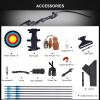 Furqery 52" Bow and Arrow Set for Adults, Archery Recurve Bows Beginner Right & Left Handed, Takedown Recurve Bow with 12 Carbon Fiber Arrows for Hunting & Target Practice Outdoor, 40lb view 4