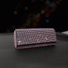 ihreesy Car Sunglasses Case,Glitter Crystal Eyeglasses Holder Protective Box Universal Sunglass Organizer ABS Sunglasses Storage Case Holder with Magnetic Closure for Most Cars,Pink view 4