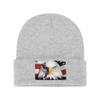 American Bald Eagle Knit Beanie Winter Hats for Men and Women Knitted Cuffed Skull Cap Acrylic Daily Beanie Hat Gray view 3