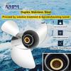 VIF YBS Boat Propeller for Yamaha Engines OEM Upgrade Stainless Steel Outboard Motors 60/70/75/80/85/90/100/115 HP Semi Cleaver Blades 15 Tooth, RH,15p 17p 19p (13 x 19) view 3