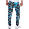 Mens Camouflage Sweatpants with Pockets Tapered Fit Stretchy Cotton Jogger Pants Workout Gym Outdoor Sports Trousers view 3