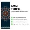 nuveti Yoga Mat Print Extra Thick TPE Non Slip Fitness Exercise Mat with Carrying Bag, 72"x24" Extra Thick 6MM Exercise & Workout Mat for Yoga, Pilates Fitness and Floor Exercises view 4