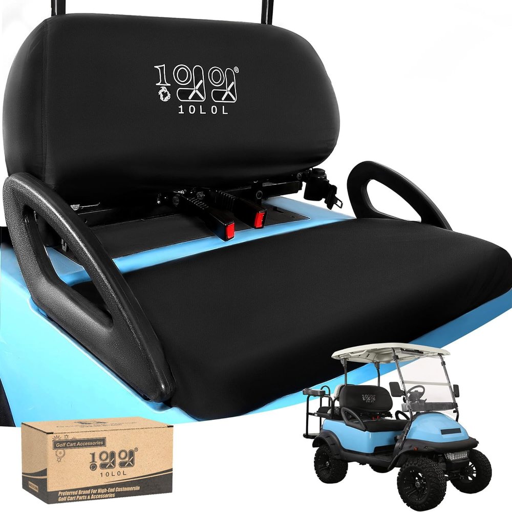 10L0L Golf Cart Seat Dust Cover - Waterproof, Dustproof, Sun-Proof Seat Protector for Yamaha EZGO, Club Car,All-Season Weather Resistant Front & Rear Seats Protection