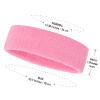 ONUPGO Kids Sweatbands Headband Wristband Set - Athletic Cotton Sweat Band for Sports (1 Headband + 2 Wristbands) (Light Pink) view 3