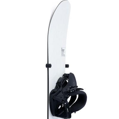 Arkorus [NEW] (4 PCS) Snowboard Wall Mount Storage  Damage-Free Snowboards Hanger, Modern Floating Vertical Rack, Clip Hook Holder to Securely Store, Hang and Display Snow Boards, Gear Organizer