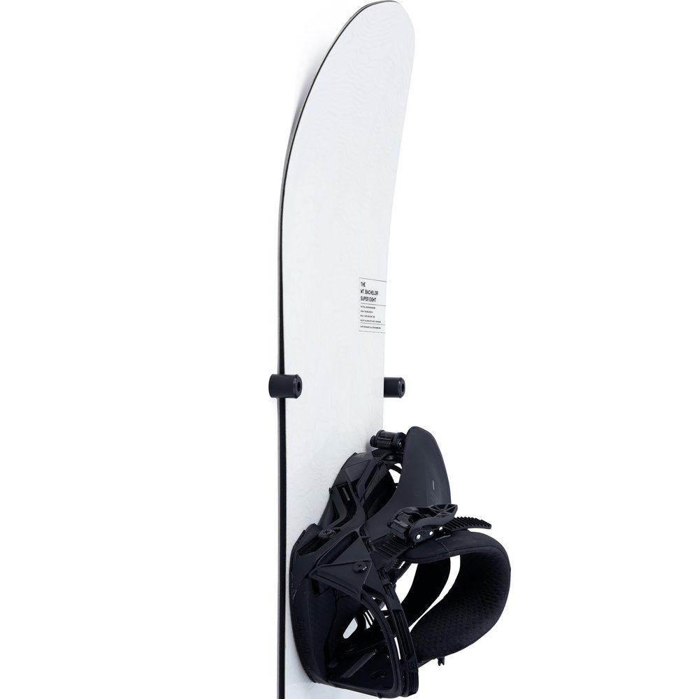 Arkorus [NEW] (4 PCS) Snowboard Wall Mount Storage  Damage-Free Snowboards Hanger, Modern Floating Vertical Rack, Clip Hook Holder to Securely Store, Hang and Display Snow Boards, Gear Organizer