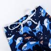 Moggemol Kids Boys 2 Piece Rash Guard Swimsuit Short Sleeve Shark Bathing Suit with Hat UPF 50+ Blue 3-4 Years view 4