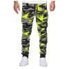 Mens Camouflage Sweatpants with Pockets Tapered Fit Stretchy Cotton Jogger Pants Workout Gym Outdoor Sports Trousers view 1