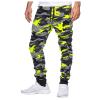 Mens Camouflage Sweatpants with Pockets Tapered Fit Stretchy Cotton Jogger Pants Workout Gym Outdoor Sports Trousers view 2