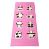 Bean Products 60x24 Non Slip Yoga Mat for Exercise - 3mm Thick Comfortable Workout Floor Mat for Kids - Eco Friendly Foldable Yoga Mat for Yoga, Pilates, Gym and Stretching, Jelly Bean Panda view 1