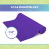 Bean Products 60x24 Non Slip Yoga Mat for Exercise - 3mm Thick Comfortable Workout Floor Mat for Kids - Eco Friendly Foldable Yoga Mat for Yoga, Pilates, Gym and Stretching, Wave Emoji view 3