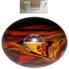 BuyBocceBalls - EPCO Duckpin Bowling Balls - - (4 3/4 inch- 3lbs. 10 oz.) Single - Marbleized - Black, Red & Yellow - Made in USA view 1