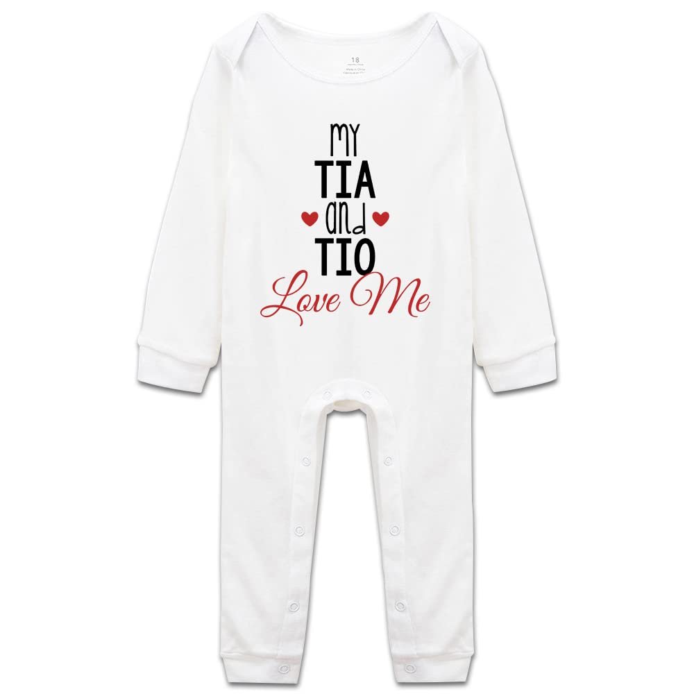 DOQOSESHY My TIA And TIO Love Me Baby Onesie Newborn Clothes Infant Rompers Long Sleeve/Sleeveless/Short Sleeve