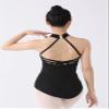 Dance Elite - Isadora - Deep V mesh Front Dance leotard. Leotards for Women Ballet and Dance (Black, Adult XL) view 2