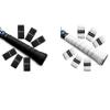 ALIEN PROS 12 Pack Black & White Tennis Racket Grip Tape  Precut and Light Tac Feel Tennis Grip view 1