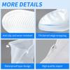 Rain Shoe Covers- Waterproof Sand Control Non-Slip Overshoes Covers Women Men Kids Outdoor Foldable Reusable PVC Rubber Sole Medium Top Shoe Covers view 4