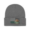American Mexico Flag Knit Beanie Winter Hats for Men and Women Knitted Cuffed Skull Cap Acrylic Daily Beanie Hat Deep Heather view 3