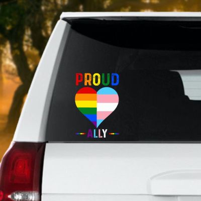 ArogGeld Proud Ally LGBT Rainbow Heart Car Decals Gay Pride Decal Equality Lesbian Vinyl Stickers Funny Bumper for Cars Personalized Laptop q4qkbfdek4mq