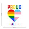 ArogGeld Proud Ally LGBT Rainbow Heart Car Decals Gay Pride Decal Equality Lesbian Vinyl Stickers Funny Bumper for Cars Personalized Laptop q4qkbfdek4mq view 4