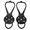 5 Teeth Crampons, Easy to Carry Strong Grip Lightweight Anti Skid Good Flexibility 5 Teeth Climbing Shoe Spikes for Outdoor for Ice Fishing(Black, S) view 1