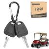 10L0L Universal Golf Cart Ignition Keys for EZGO 1982-up Electric and Gas, 2 PCS, OEM# 17063-G1 17063G1 (Black Handle)