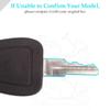 10L0L Universal Golf Cart Ignition Keys for EZGO 1982-up Electric and Gas, 2 PCS, OEM# 17063-G1 17063G1 (Black Handle) view 3